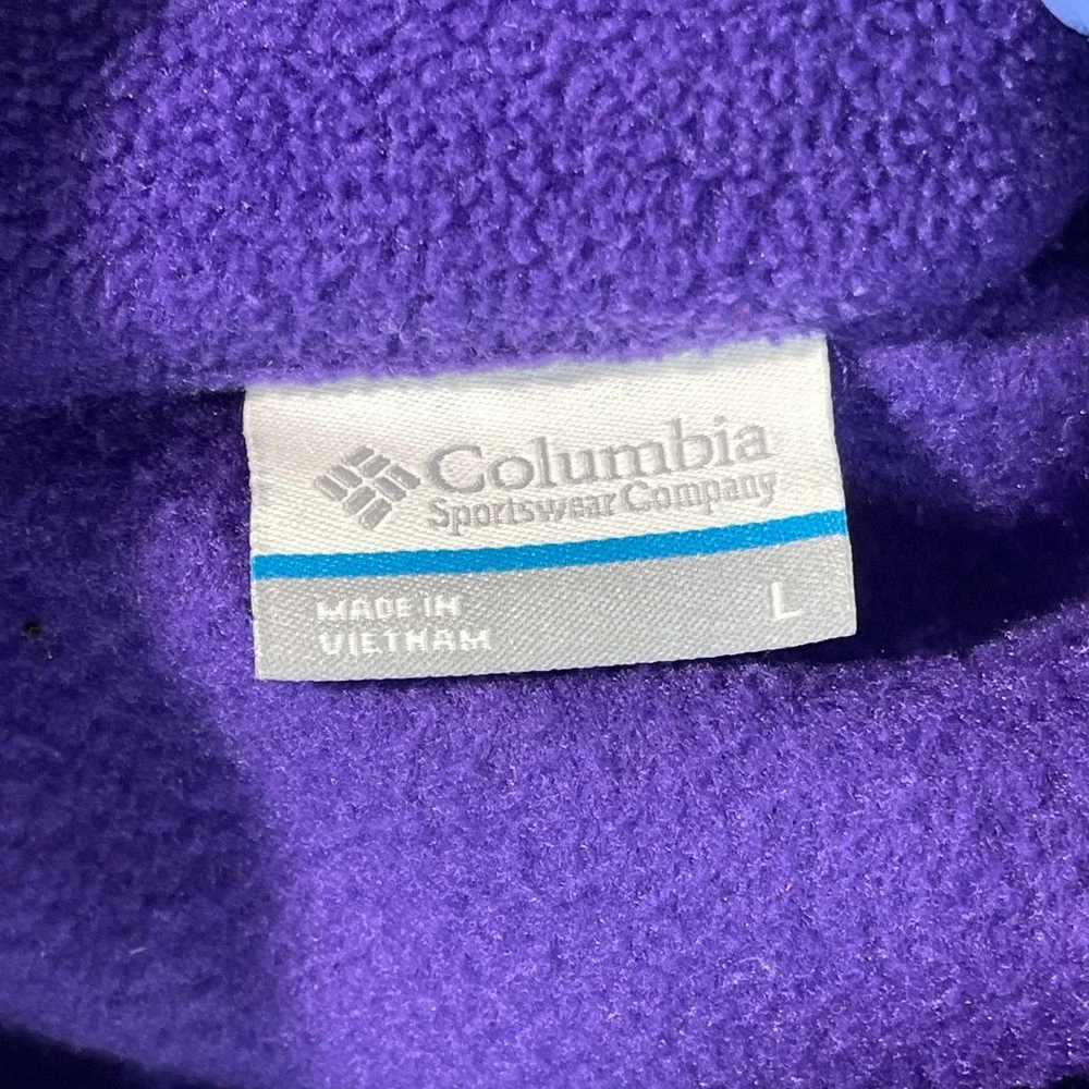 Columbia‎ Fleece Jacket Womens L Purple Benton Springs Full Zip XL6445